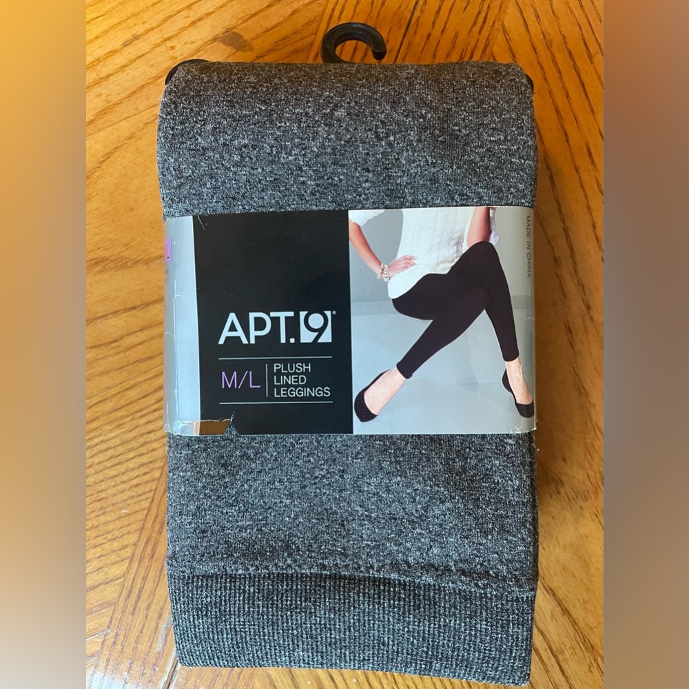 APT.9 Charcoal Plush Lined Women’s Leggings Size M/L